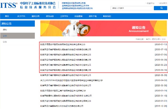 都公示這么多了，你還不知道ITSS現(xiàn)在可以申報認證或年審？